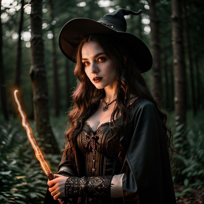 00407-618029858-masterpiece, intricate photo, female witch with a magic wand of a wizard,  lightning strikes comes out of the magic wand, casts.jpg